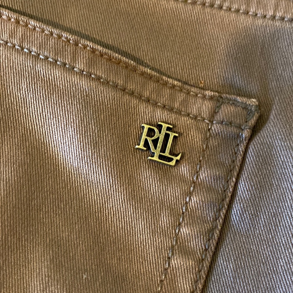 Ralph Lauren brown skinny jeans
